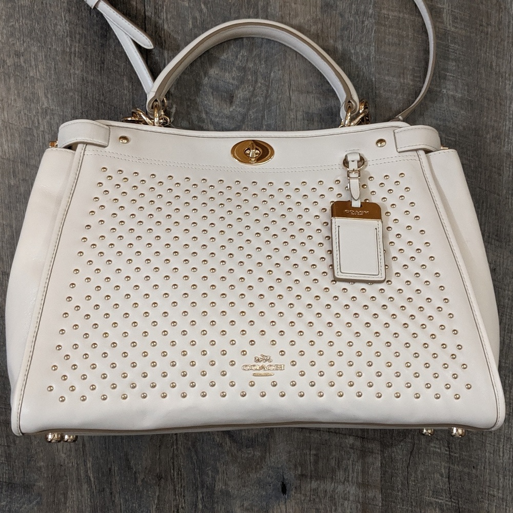 Coach Studded Gramercy Satchel NWT